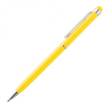 Logo trade advertising product photo of: Ball pen with touch pen 'New Orleans'  color yellow
