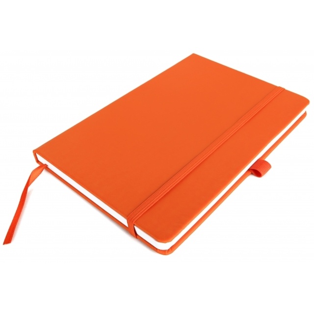Logo trade advertising products picture of: A5 note book 'Kiel'  color orange