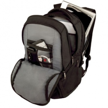 Logo trade promotional merchandise picture of: TRANSIT 16` computer backpack 64014010  color black