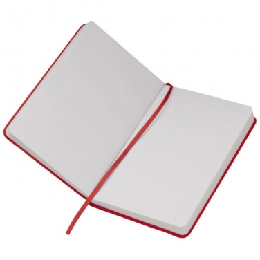 Logo trade promotional merchandise image of: Notebook A6 Lübeck, red