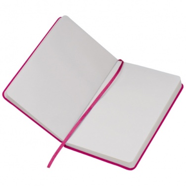Logo trade promotional products image of: Notebook A6 Lübeck, pink