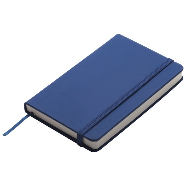 Logo trade promotional merchandise picture of: Notebook A6 Lübeck, blue