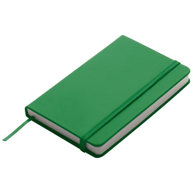 Logotrade corporate gift image of: Notebook A6 Lübeck, green