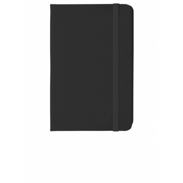 Logo trade promotional gifts picture of: Notebook A6 Lübeck, black
