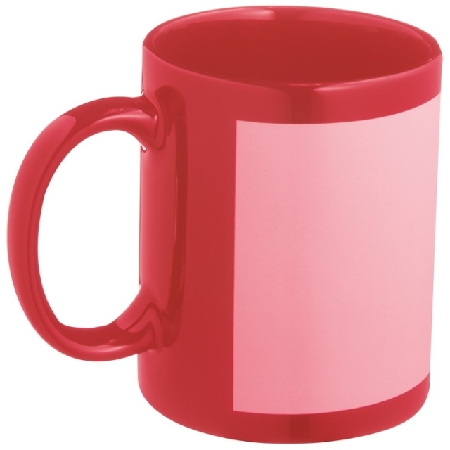 Logotrade business gift image of: Ceramic sublimation mug Montevideo, red