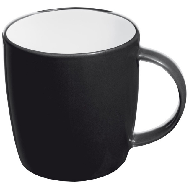 Logo trade advertising products picture of: Ceramic mug Martinez, black