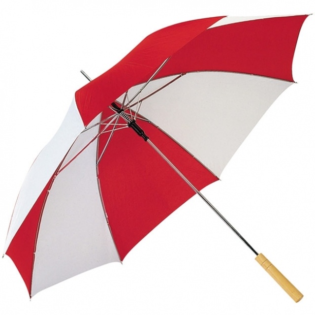 Logo trade business gift photo of: Automatic umbrella 'Aix-en-Provence'  color red