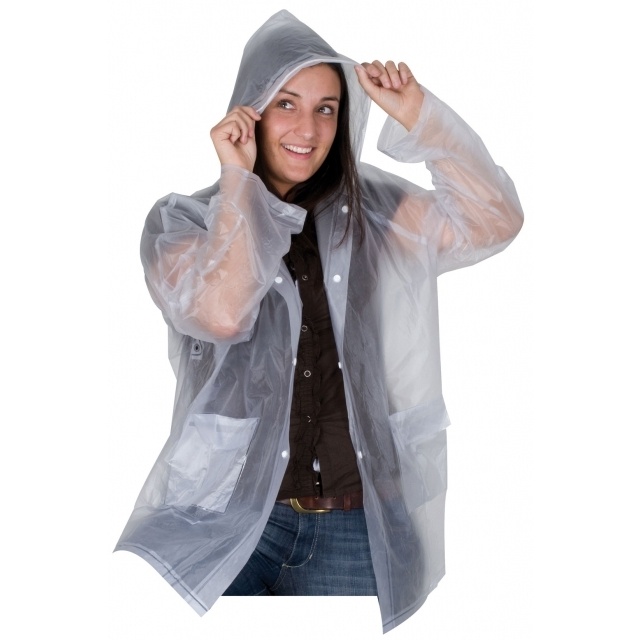 Logo trade advertising product photo of: Rain coat 910166 'Clermont-Ferrand'  color transparent