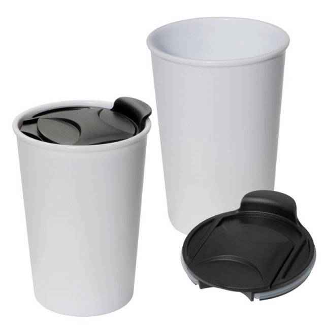 Logotrade advertising product image of: Plastic mug 'Istanbul'  color white