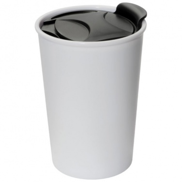 Logo trade promotional merchandise image of: Plastic mug 'Istanbul'  color white