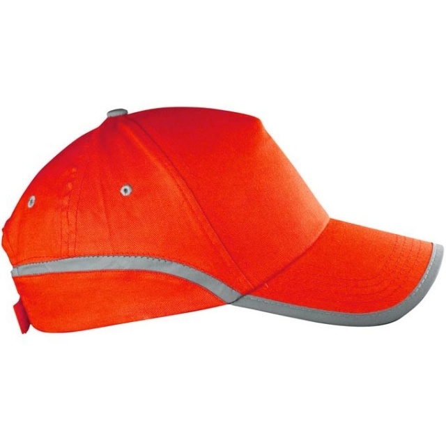 Logo trade promotional products image of: 5-panel reflective cap 'Dallas'  color red