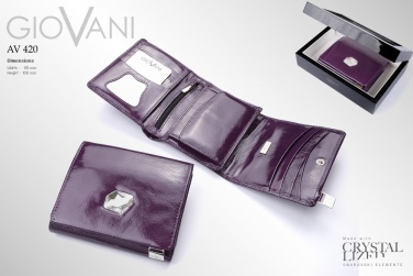 Logo trade corporate gifts image of: Ladies wallet with Swarovski crystal AV 120