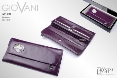 Logotrade promotional item picture of: Ladies wallet with big Swarovski crystal AV 160