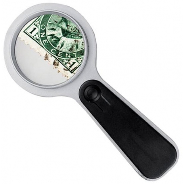 Logo trade promotional items image of: Magnifying glass 'Gloucester', black