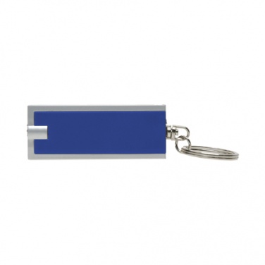 Logo trade promotional gifts picture of: Plastic key ring 'Bath'  color blue