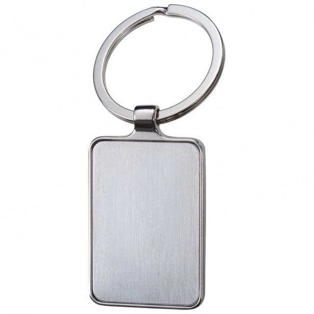 Logotrade promotional merchandise picture of: Key ring 'Flint'  color grey