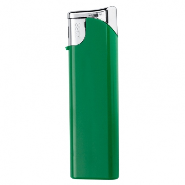 Logo trade corporate gifts image of: Electronic lighter 'Knoxville'  color green