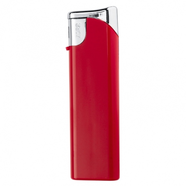Logo trade business gifts image of: Electronic lighter 'Knoxville'  color red