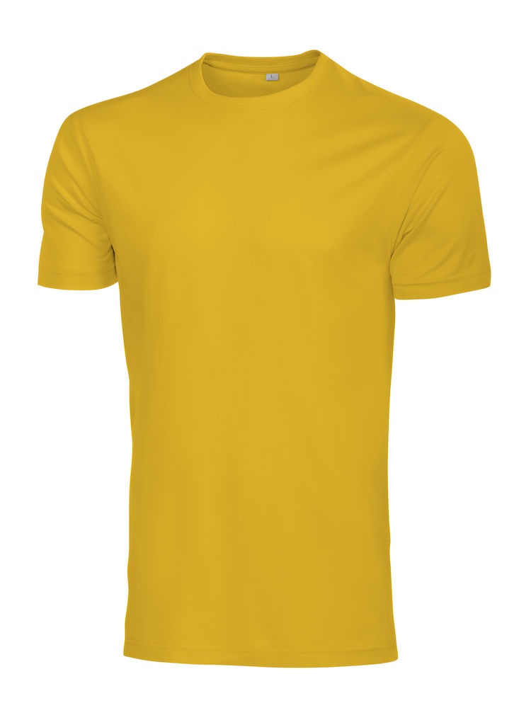 Logo trade promotional products image of: T-shirt Rock T yellow