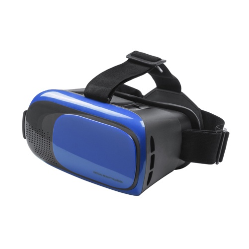 Logo trade promotional merchandise image of: Virtual reality headset blue