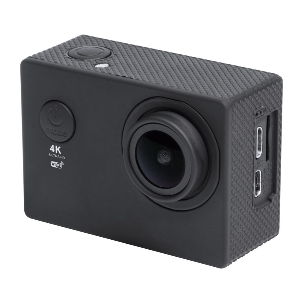 Logotrade promotional product picture of: Action camera 4K plastic black
