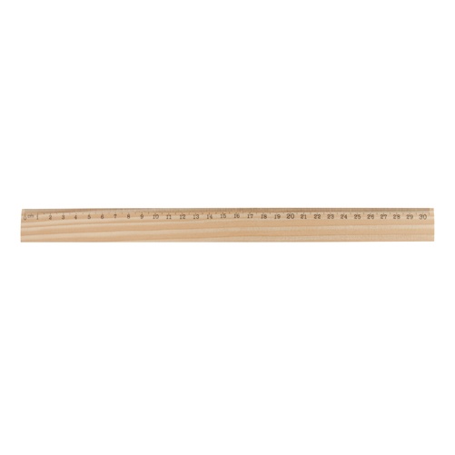 Logotrade promotional item image of: Wooden ruler, 30 cm