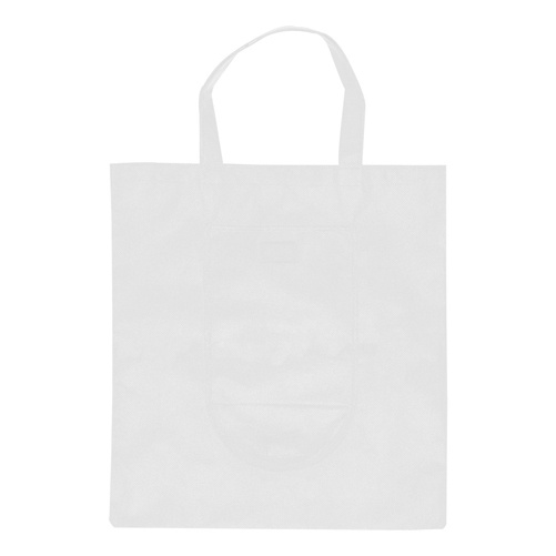 Logo trade promotional gifts image of: Foldable shopping bag,white