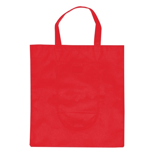 Logo trade promotional gifts image of: Foldable shopping bag, red