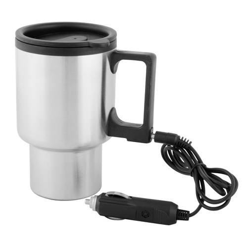 Logotrade business gift image of: heatable thermo mug AP807913 black