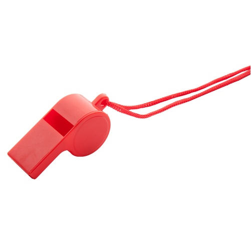 Logo trade promotional merchandise image of: whistle AP810376-05 red