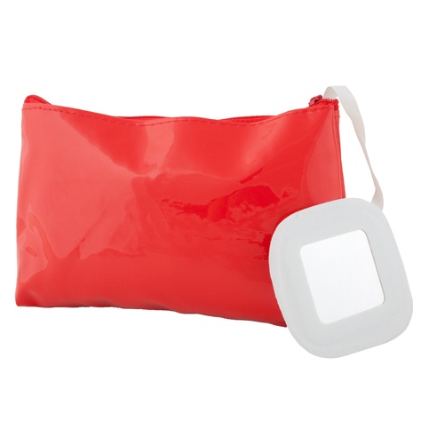 Logotrade promotional item image of: cosmetic bag AP791458-05 red