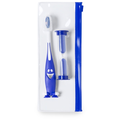 Logo trade promotional product photo of: toothbrush set AP741956-06 blue