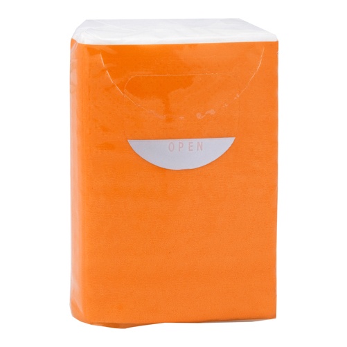 Logo trade promotional giveaways picture of: tissues AP731647-03 orange