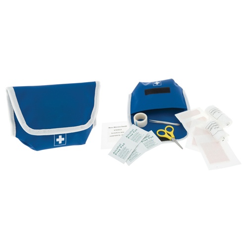 Logo trade corporate gifts image of: first aid kit AP761360-06A blue