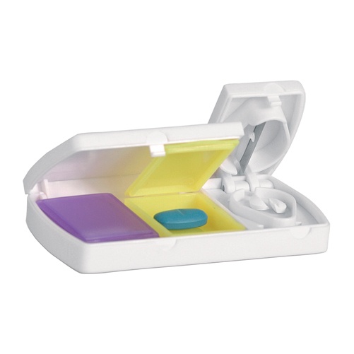 Logo trade corporate gifts picture of: pillbox AP761644 white