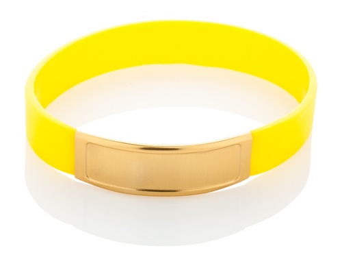 Logo trade promotional items picture of: Wristband AP809393-02, yellow