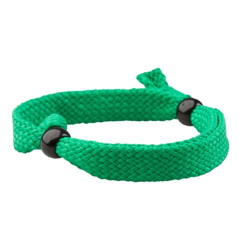 Logo trade promotional products picture of: Textile bracelet, green