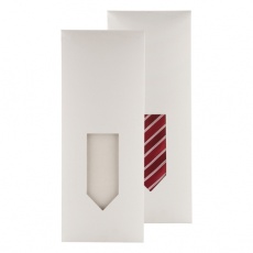 Paper-bag for tie, white