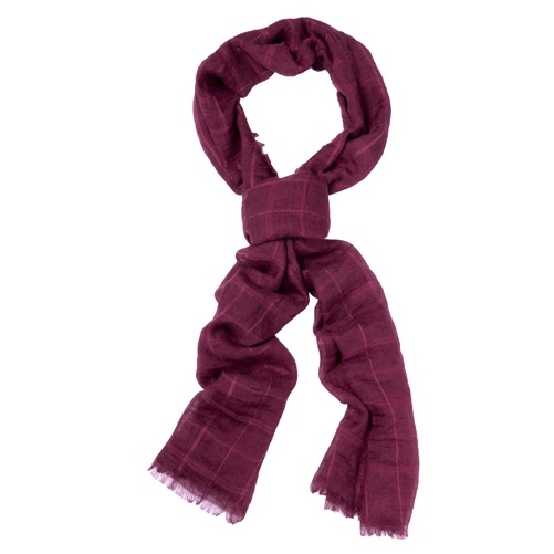 Logotrade advertising product image of: Striped scarf, dark red