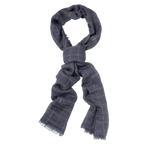Logo trade corporate gift photo of: Fashionable unisex scarf, grey