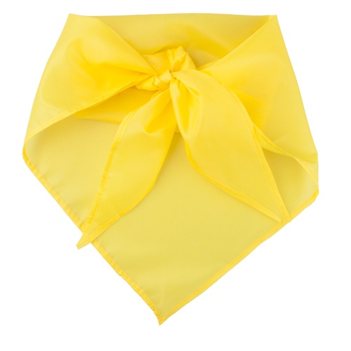 Logo trade advertising products picture of: Triangle polyester scarf, yellow