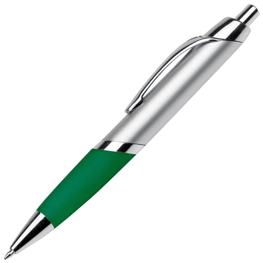 Logo trade corporate gifts picture of: Plastic ball pen 'Yokohama',  green