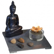 Buddha set 'dubai' grey, Grey