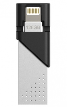 Logo trade corporate gift photo of: USB stick Silicon Power xDrive Z50, black