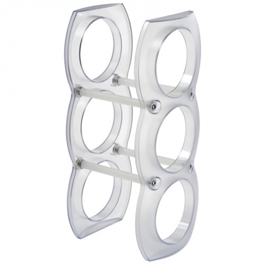 Logo trade advertising products picture of: Plastic wine rack  MONTEGO BAY, white