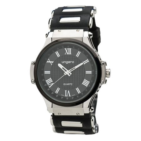 Logo trade promotional merchandise photo of: Watch Angelo classic, black
