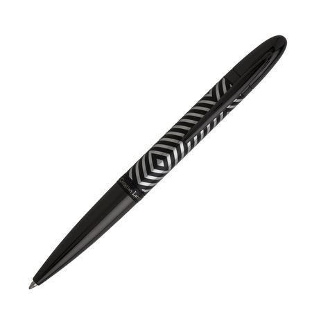 Logo trade promotional giveaways image of: Ballpoint pen Résonance Black