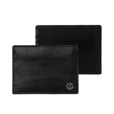 Logo trade promotional products picture of: Card holder Rhombe, black