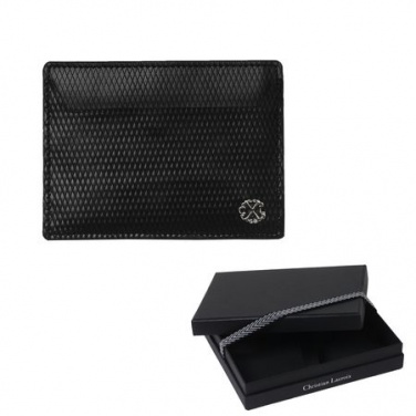 Logotrade promotional gift image of: Card holder Rhombe, black