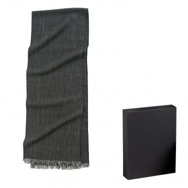 Logo trade promotional product photo of: Wool scarf Rhombe, black